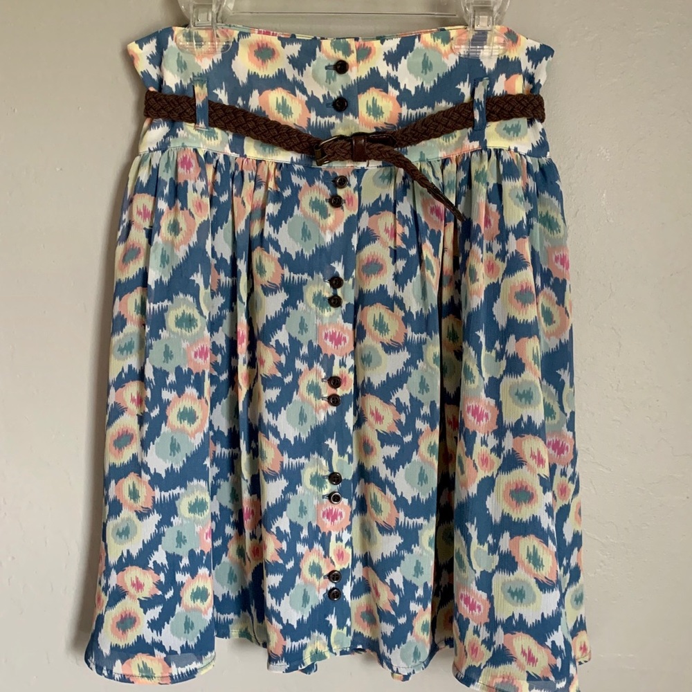 High-waisted Button Down Skirt Size 4